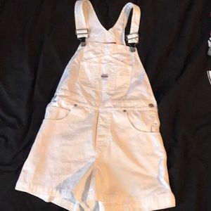 Union bay white short overalls (shortalls)